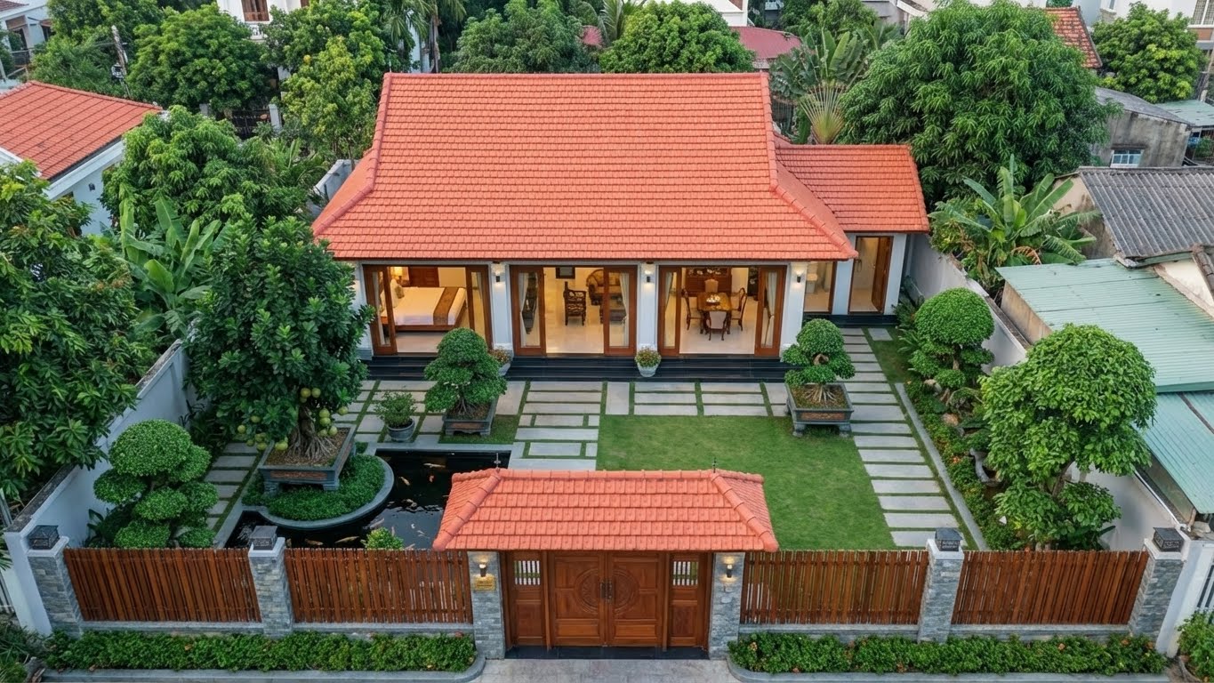 3D tổng nhể nhà cấp 4 - 1T251201