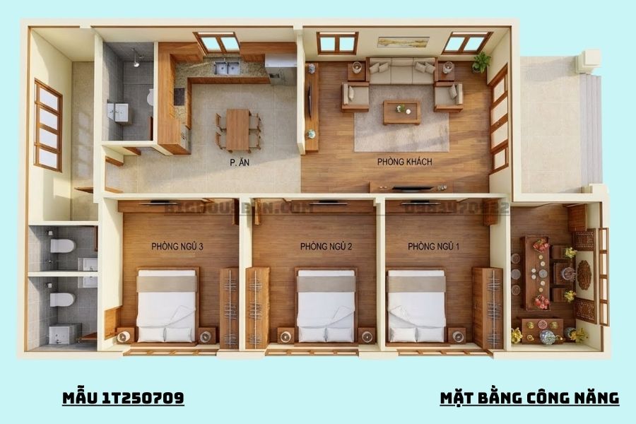 Công năng nhà cấp 4 - 1T250709