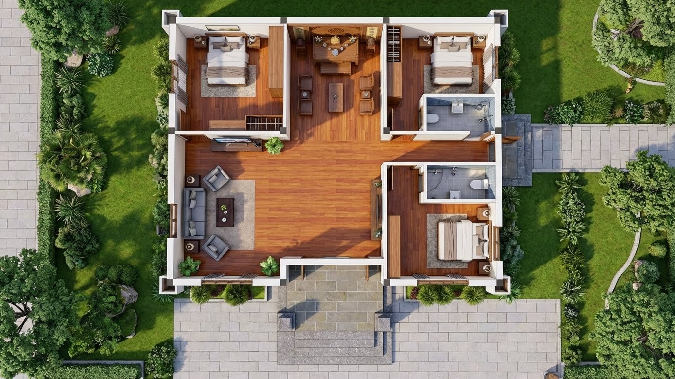 Công năng mẫu nhà cấp 4-1T240211