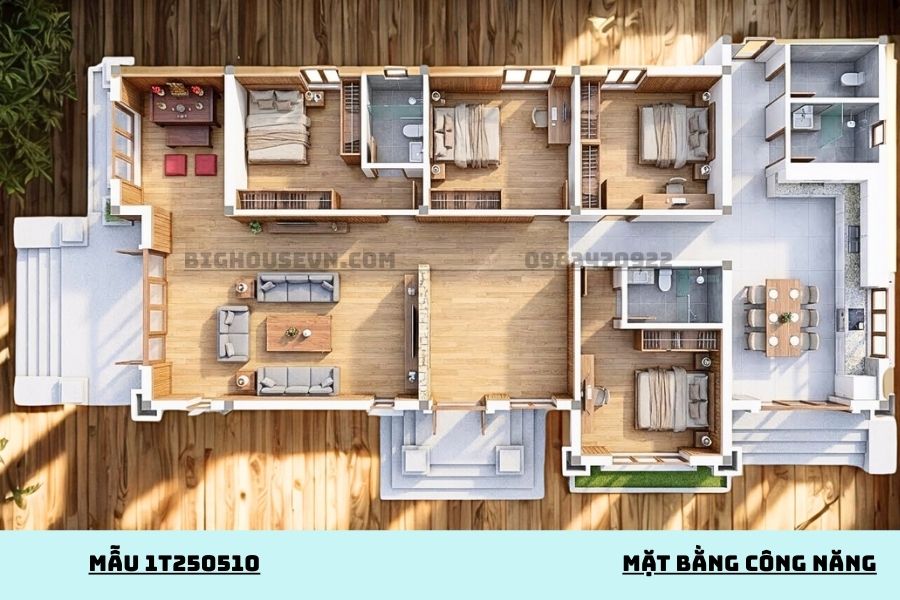 Công năng nhà cấp 4 1T250510