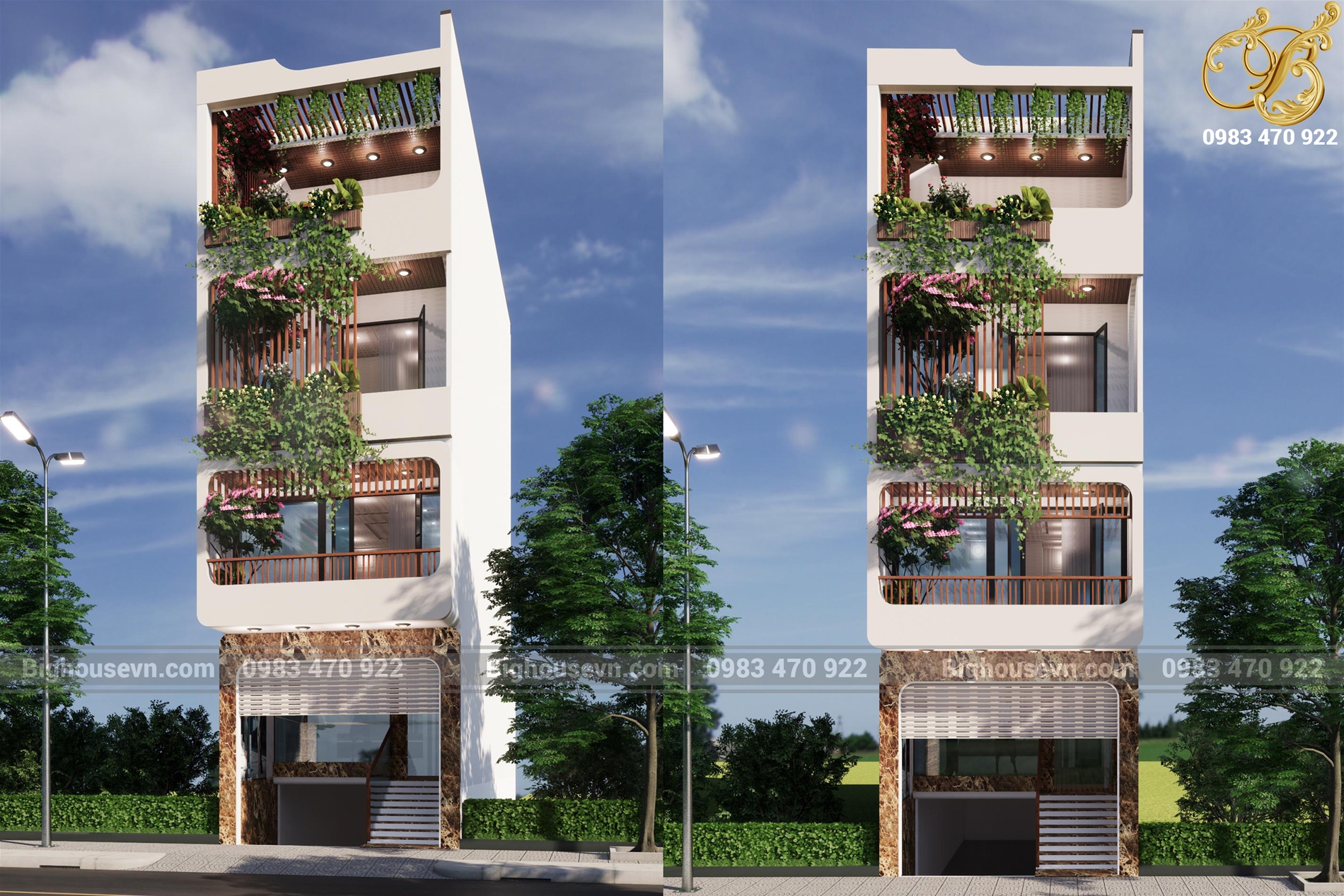 Top mẫu nhà 4 tầng đẹp  đơn giá thi công xây dựng ở thành phố Hồ Chí MInh
