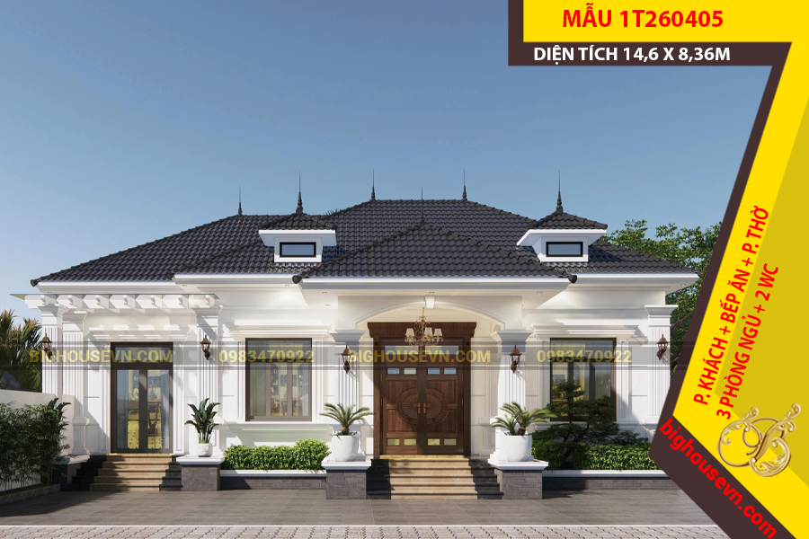 NHÀ VƯỜN CẤP 4 MÁI NHẬT 14,6 X 8,36M - 1T260405