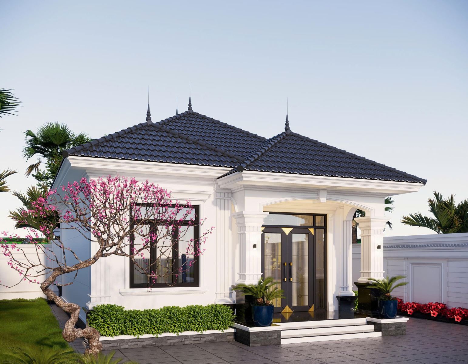 Kiến trúc mẫu nhà nông thôn 3 PN - 700 triệu